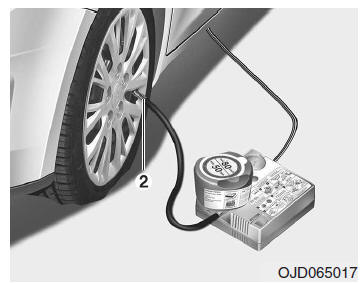 Lekke band (met TireMobilityKit)