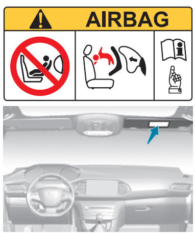 Uitschakelen van de airbag vóór aan passagierszijde