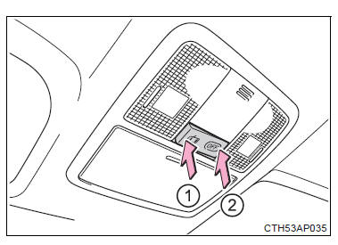 Gebruik van de interieurverlichting